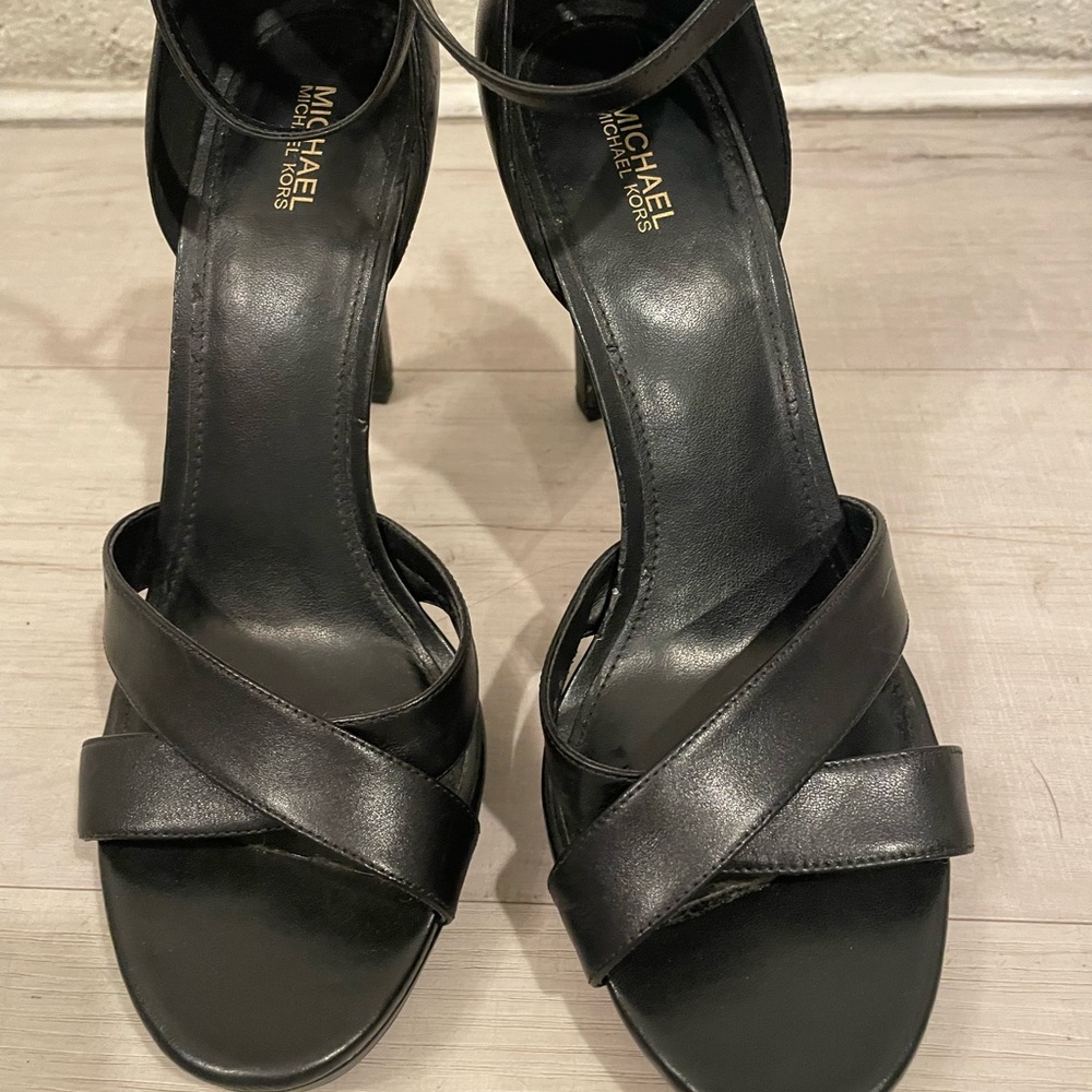 Michael Kors- ankle strap, platform, high heel. Retail $175